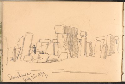 Stonehenge, 25 agosto 1879 da William Barnes Wollen