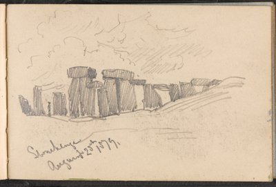Stonehenge, 25 agosto 1879 da William Barnes Wollen