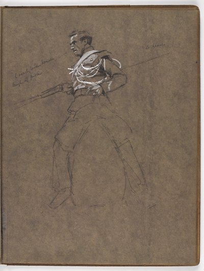 Studio per il dipinto a olio di William Barns Wollen, La bandiera: Albuhera, 16 maggio 1811 da William Barnes Wollen