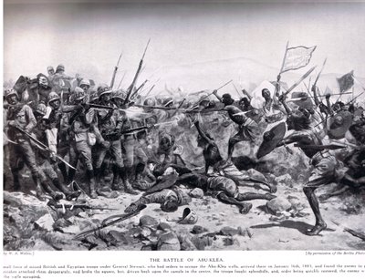 La battaglia di Abu Klea, 17 gennaio 1885, illustrazione da 