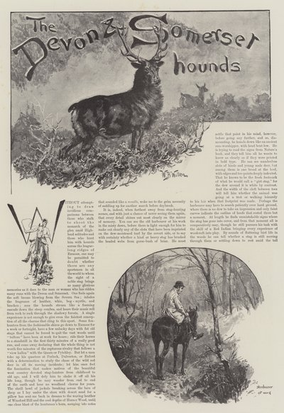 I segugi del Devon e del Somerset da William Barnes Wollen