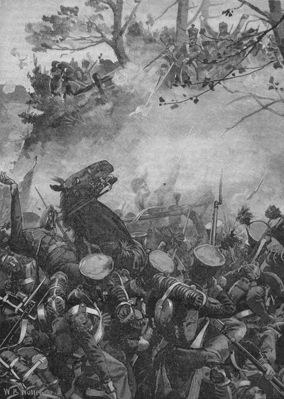 I francesi avanzarono con urla trionfanti e sparando nella strada incavata da William Barnes Wollen