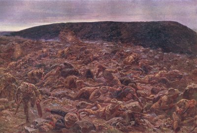 La Imperial Light Horse a Waggon Hill 6 gennaio 1900, illustrazione da Cassells History of England, 1900 da William Barnes Wollen