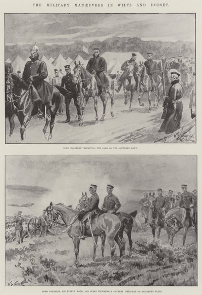 Le manovre militari nel Wiltshire e nel Dorset da William Barnes Wollen