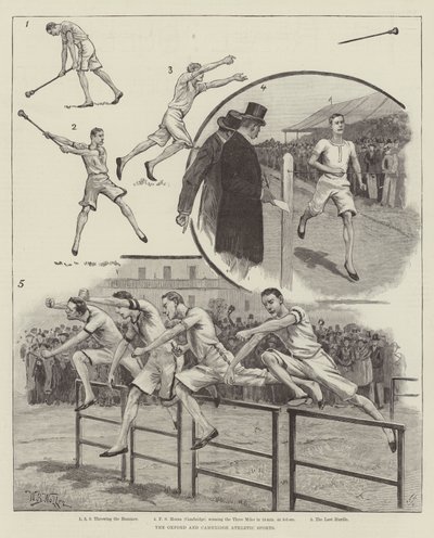 Gli sport atletici di Oxford e Cambridge da William Barnes Wollen
