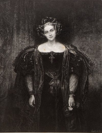 Miss Henrietta Sontag, come Donna Anna nel Don Giovanni da William Baxter Closson