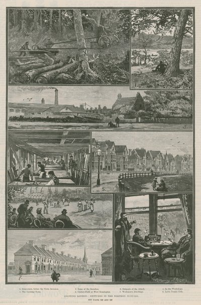 Crescita di Londra; schizzi nei sobborghi occidentali da William Bazett Murray