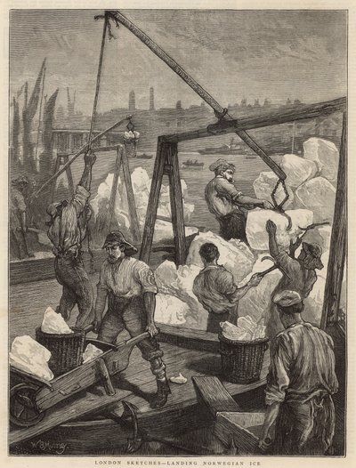 Sbarco del ghiaccio norvegese da William Bazett Murray