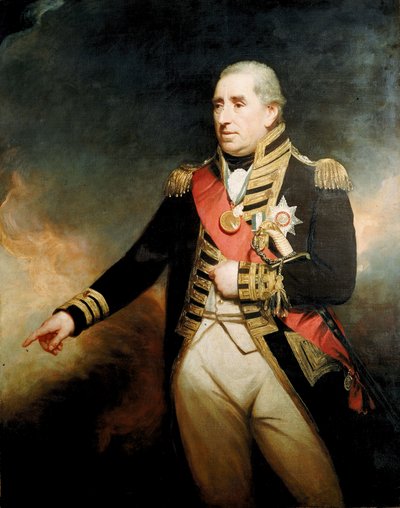 Ammiraglio Sir John Thomas Duckworth (1748-1817), fine XVIII - inizio XIX secolo da William Beechey