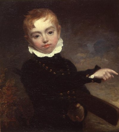 Ragazzo con una mazza da cricket da William Beechey