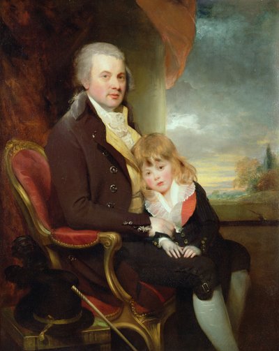 Edward George Lind e suo figlio, Montague da William Beechey