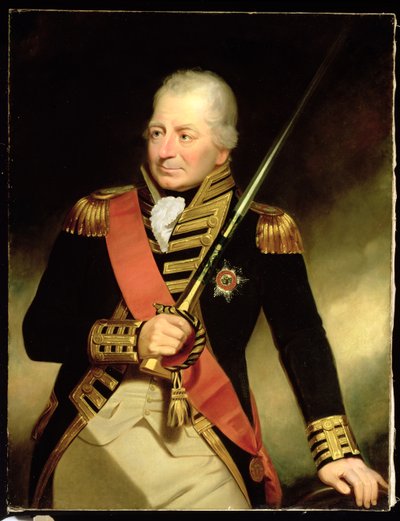 Ritratto di John Jervis (1735-1823) Primo Conte di St. Vincent, c.1805 da William Beechey