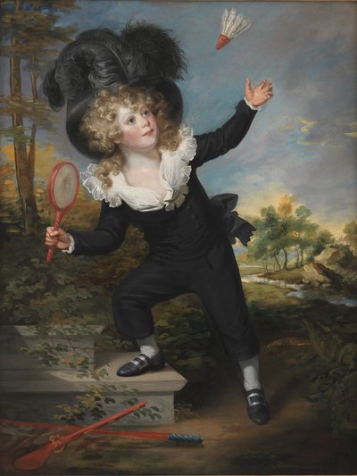 Ritratto di Kennett Dixon che gioca a volano da William Beechey