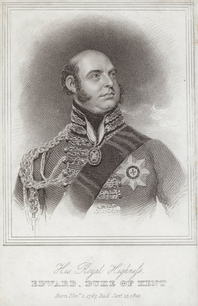 Ritratto del Principe Edoardo; Duca di Kent e Strathearn da William Beechey