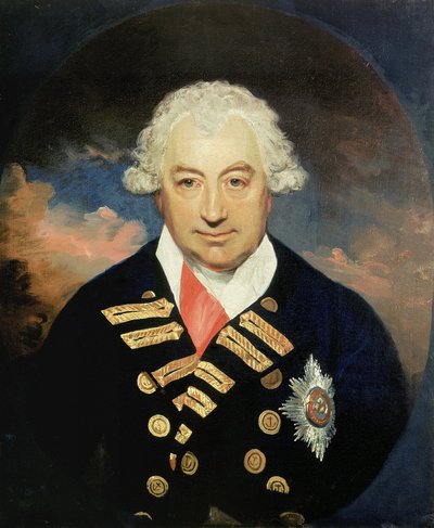 Ritratto del Contrammiraglio Sir John Jervis, primo Conte di Saint Vincent, con il nastro dell