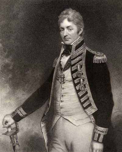 Sir Thomas Troubridge, 1° Barone, inciso da W. Holl, da 