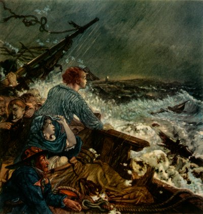 Grace Darling e suo padre salvano l