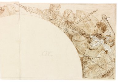 Schizzo per murale a Wallington Hall da William Bell Scott