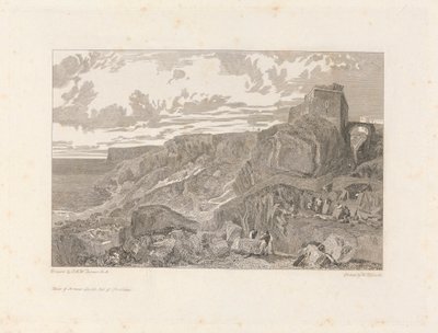 Castello di Bow and Arrow, Isola di Portland da William Bernard Cooke
