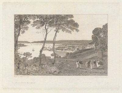 Plymouth Dock da Mount Edgecumbe da William Bernard Cooke