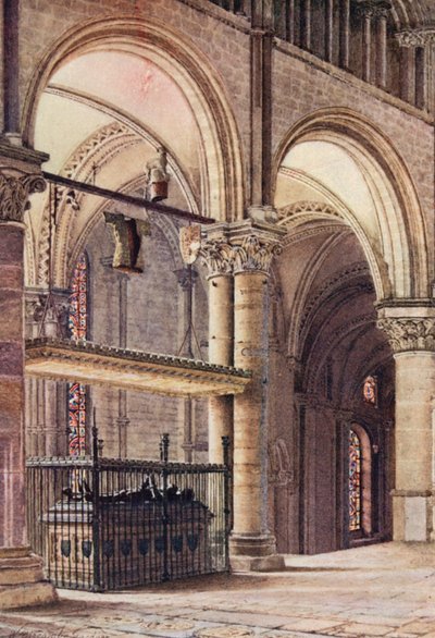 Tomba di Edoardo il Principe Nero nella Cappella della Trinità, Cattedrale di Canterbury da William Biscombe Gardner