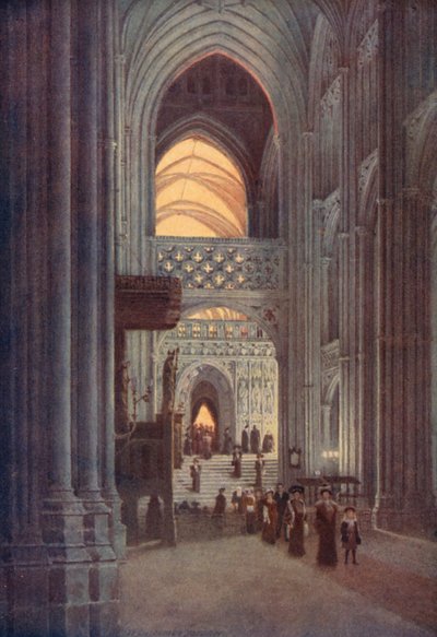 Nella navata della Cattedrale di Canterbury dopo il vespro da William Biscombe Gardner