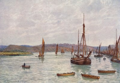 Guardando giù il Medway dal Molo di Chatham da William Biscombe Gardner