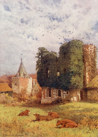 Castello e Chiesa di Otford da William Biscombe Gardner