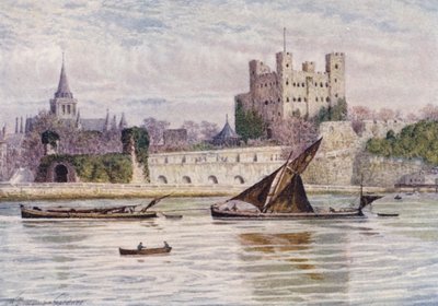 Castello e Cattedrale di Rochester dall