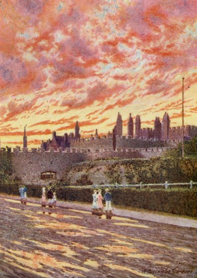 La fine di una giornata tempestosa, Castello di Deal da William Biscombe Gardner
