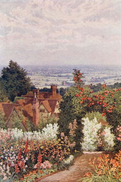 La Weald dal Giardino del Dottore, Sutton Valence da William Biscombe Gardner