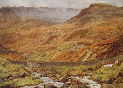 Rocce di Upper Tor da Grindsbrook, vicino a Edale da William Biscombe Gardner
