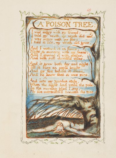 Un albero velenoso. Songs of Innocence and of Experience da William Blake