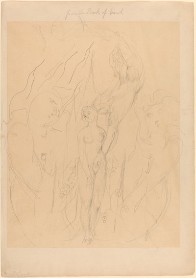 Un angelo insegna a una figlia degli uomini i segreti del peccato da William Blake