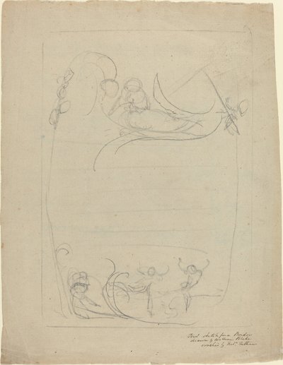 Un uomo armato che disprezza una donna da William Blake