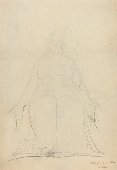 Una spirale ascendente di figure [recto] da William Blake