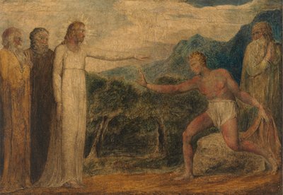Cristo dona la vista a Bartimeo da William Blake