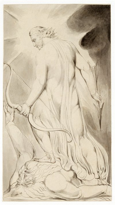 Cristo che calpesta Satana da William Blake