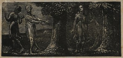 Colinet deriso da due ragazzi, da Le Pastorali di Virgilio da William Blake