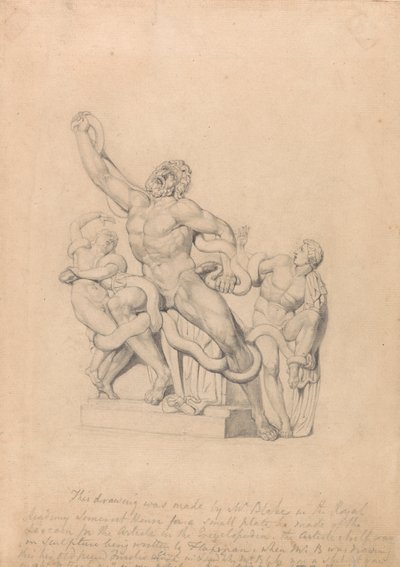 Copia del Laocoonte, per la Cyclopædia di Rees da William Blake