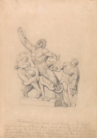 Copia del Laocoonte, per la Cyclopædia di Rees da William Blake