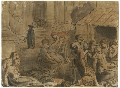 La grande peste di Londra. Circa 1779 da William Blake