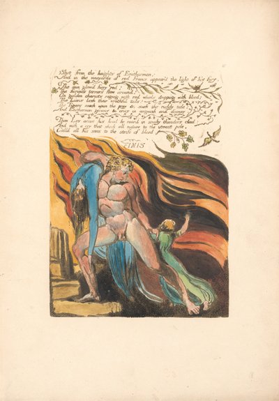 Europa. Una Profezia, Tavola 17, Sparato dalle altezze . . . .  (Bentley 18) da William Blake