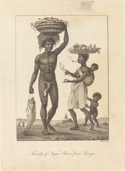 Famiglia di Schiavi da Loango, 1793 da William Blake
