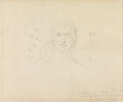 Cinque teste visionarie di donne da William Blake