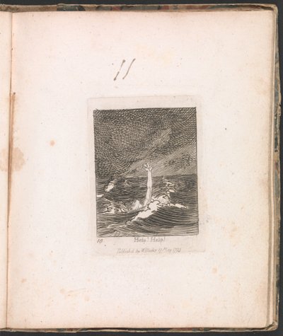 Per Bambini. Le Porte del Paradiso, Tavola 12, Aiuto! Aiuto! da William Blake