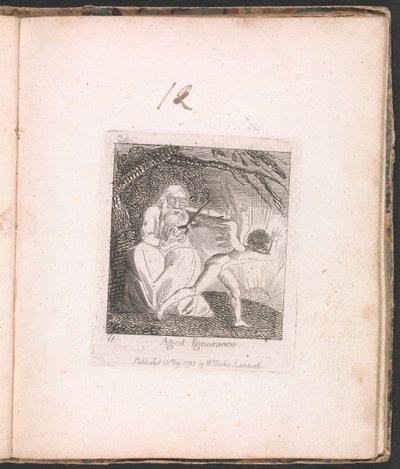 Per Bambini. Le Porte del Paradiso, Tavola 13, Ignoranza Anziana da William Blake