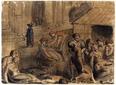 La grande peste di Londra da William Blake