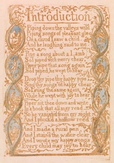 Einführung (Tafel 3) da William Blake
