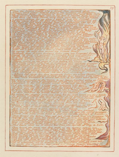 Gerusalemme, Tavola 29, Allora la visione divina.... da William Blake